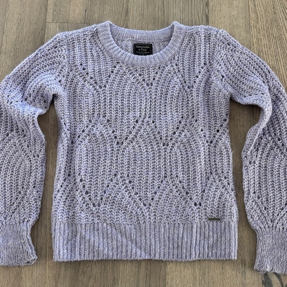 Abercrombie & Fitch Wool Alpaca Crew Neck Sweater - Lavender/Lilac XS - Picture 1 of 10